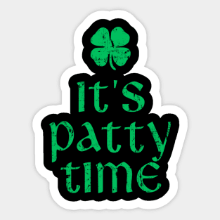 It's Patty Time St. Patrick's Day Sticker